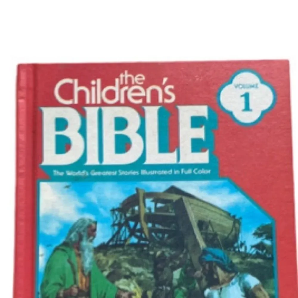 Vintage Children’s Bible Book Volume 1 and 2 Hardcover